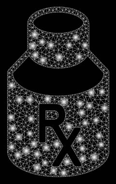 Flare Spotlar ile flare mesh ağ karışımı şişe
