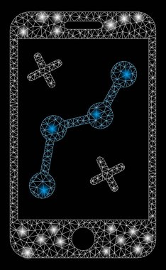 Flare Spotlar ile flare mesh ağ mobil rota haritası