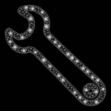 Flare Spotlar ile flare Mesh tel çerçeve anahtarı