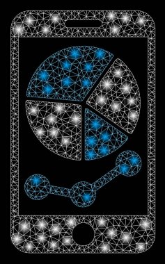 Işık Lekeli Parlayan Örgü 2d Mobil Grafikler