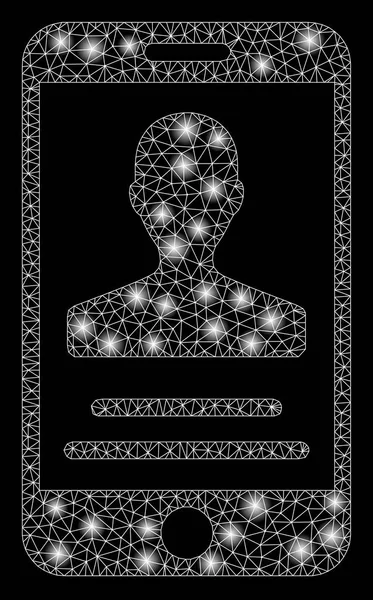 Flare Spotlar ile Flare Örgü Tel Çerçeve Mobil Anlaşma