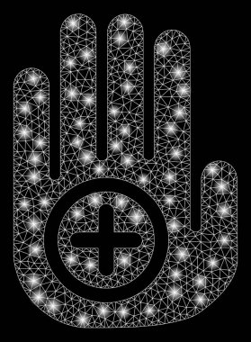 Flare Örgü Tel Çerçeve Tıbbi Hedef Palm Flare Noktalar ile