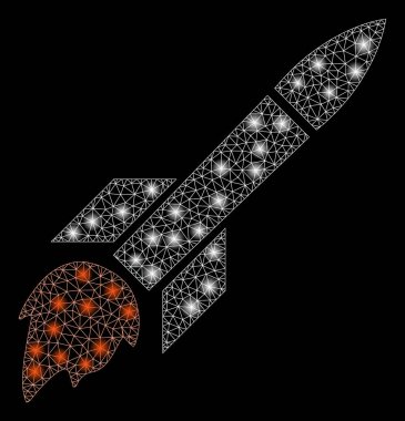 Flare Mesh 2d Füze Uçuş Flare Noktalar ile
