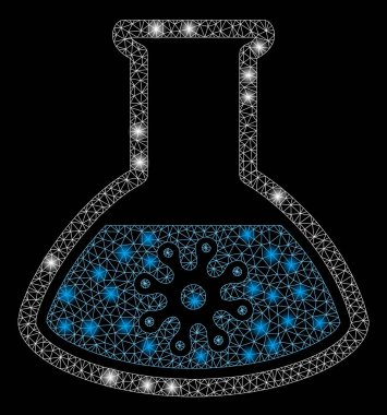 Flare Spotlar ile flare Mesh 2D enfeksiyon Retort