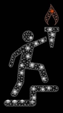 Flare kafes karkas Leader flare Spotlar ile Torch ile tırmanıyor