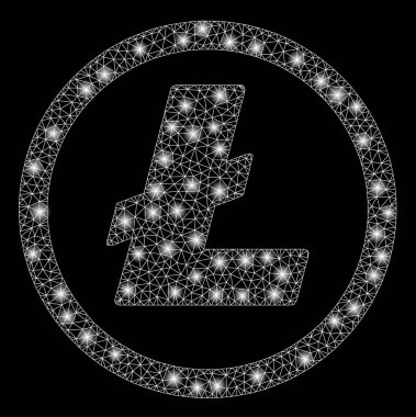 Flare Spotlar ile flare Mesh 2D Litecoin Coin