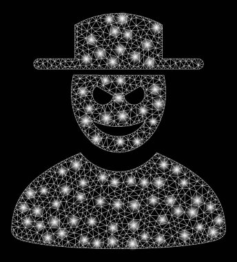 Flare Spotlar ile flare mesh ağ Malevolent beyefendi