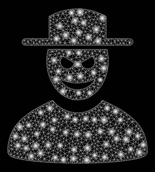 Flare Spotlar ile flare mesh ağ Malevolent beyefendi