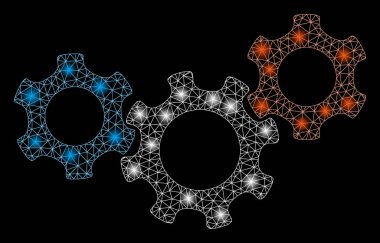 Flare Spotlar ile flare Mesh karkas mekaniği