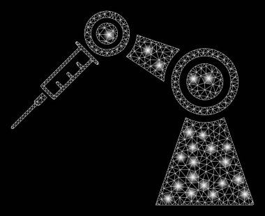 Flare kafes ağ tıbbi enjekte robot flare Spotlar ile