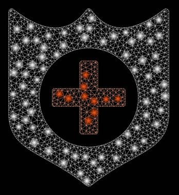 Flare Mesh 2D tıbbi koruma flare Spotlar ile