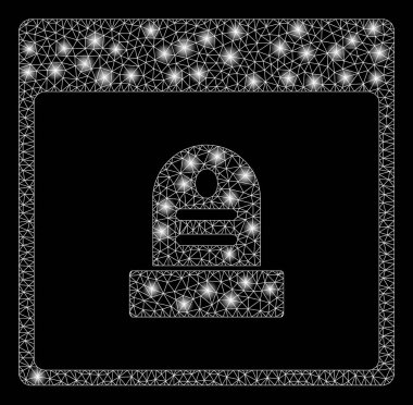 Işık Spotlar ile parlayan Mesh karkas Memorial Tombstone takvim sayfası