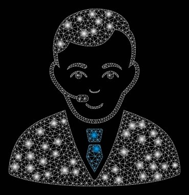 Flare Spotlar ile parlak Mesh karkas operatörü