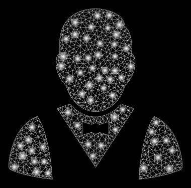 Parlama Spotlar ile parlayan Mesh karkas garson