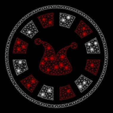 Hafif Spotlar ile parlak Mesh karkas joker rulet