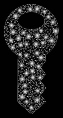 Parlama spotları ile parlak kafes tel çerçeve anahtarı