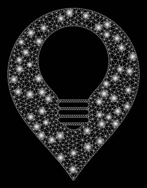 Flare kafes tel çerçeve lamba ampul Marker flare Spotlar ile