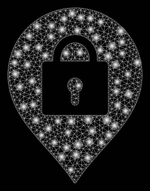 Flare Spotlar ile flare Mesh tel çerçeve Locker Marker