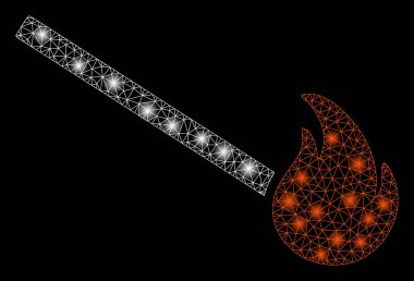 Flare kafes karkas parlama Spotlar ile maç yangın