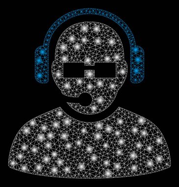 Light Spotlar ile parlak Mesh 2D operatörü