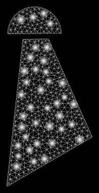 Flare Spotlar ile parlak Mesh 2D sprey