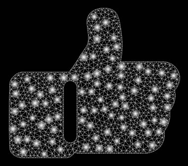 Flare lekeler ile parlama Mesh karkas Thumb Up