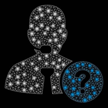 Işık spotları ile parlak kafes tel çerçeve online destek