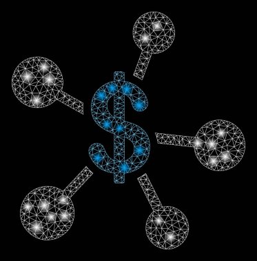 Işık Spotlar ile flare Mesh 2D para emisyon
