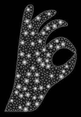 Işık Spotlar ile flare Mesh 2D ok jest