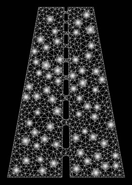 Flare Spotlar ile flare Mesh 2D düz yol