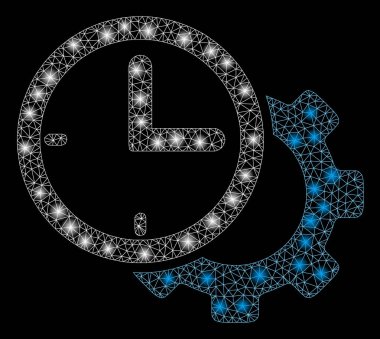 Hafif Spotlar ile parlak Mesh 2D zaman kurulum dişli