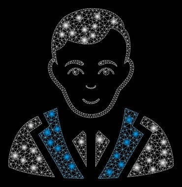 Flare Mesh karkas parlak Spotlar ile Noble Gentleman