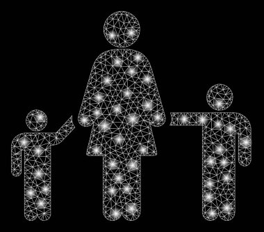 Flare Spotlar ile flare Mesh 2D anne çocuklar