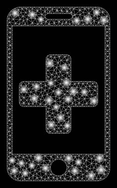 Parlak Mesh karkas ışık Spotlar ile online Smartphone tıp