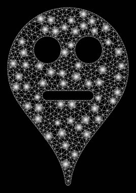 Flare Spotlar ile flare Mesh 2D nötr Smiley harita Marker