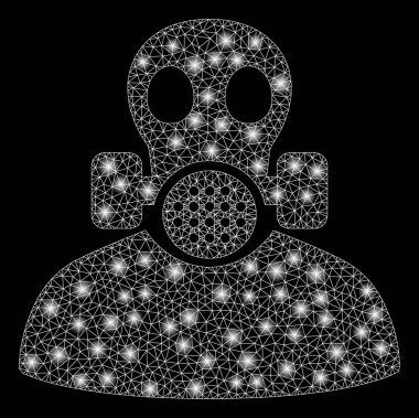 Flare kafes ağ zehirli çalışma flare Spotlar ile