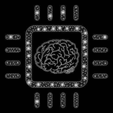 Işık Spotlar ile parlayan Mesh 2D sinir yongası