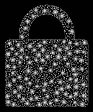 Flare Spotlar ile parlama Mesh karkas kilidi