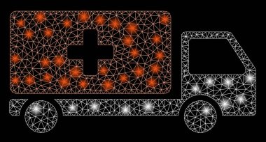 Flare Spotlar ile flare mesh ağ tıbbi gönderi