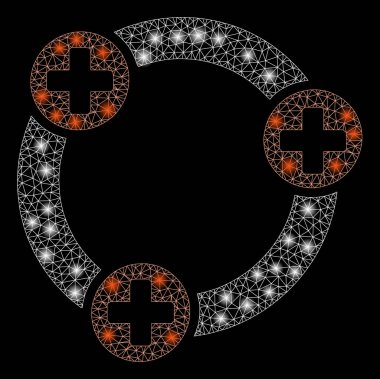 Flare Mesh karkas flare Spotlar ile tıbbi Işbirliği