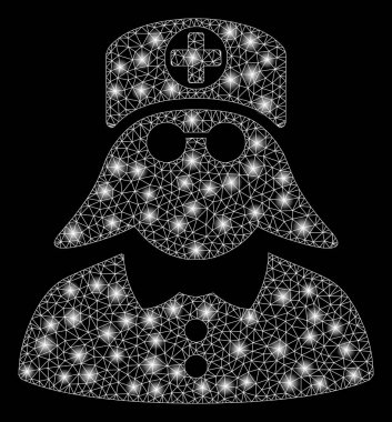 Flare Mesh 2D tıbbi hemşire flare Spotlar ile