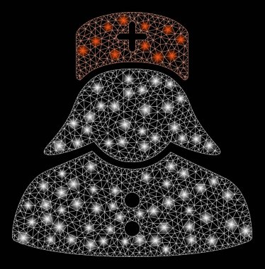 Flare Spotlar ile parlayan Mesh 2D hemşire