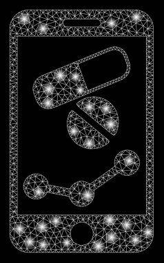 Flare Spotlar ile flare mesh ağ mobil eczane grafik