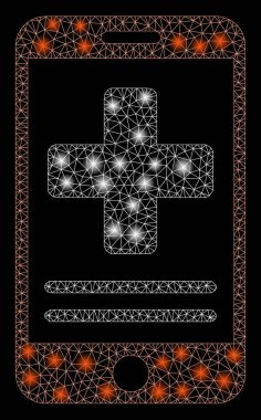 Flare Spotlar ile flare mesh ağ online tıbbi veri