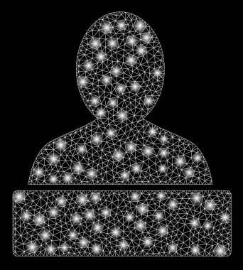 Flare Spotlar ile flare Mesh karkas Anıtı