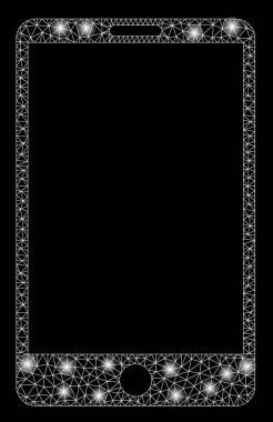 Işık Spotlar ile flare Mesh karkas Smartphone