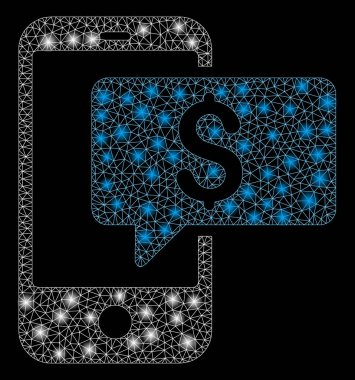 Flare Spotlar ile flare Mesh karkas para telefon SMS