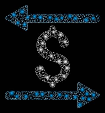 Parlak kafes tel çerçeve para Işlemleri Flash Spotlar ile