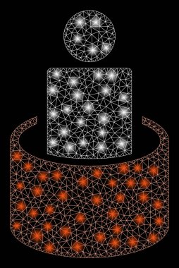 Flaş Spotlar ile flare Mesh 2D hasta yalıtımı