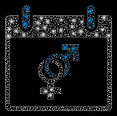 Flare Spotlar ile flare Mesh 2D evlilik takvimi günü